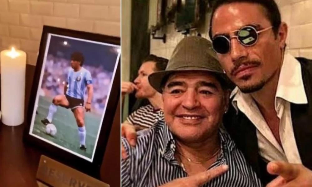 Για πάντα ρεζερβέ το τραπέζι του Μαραντόνα στο εστιατόριο του Salt Bae!